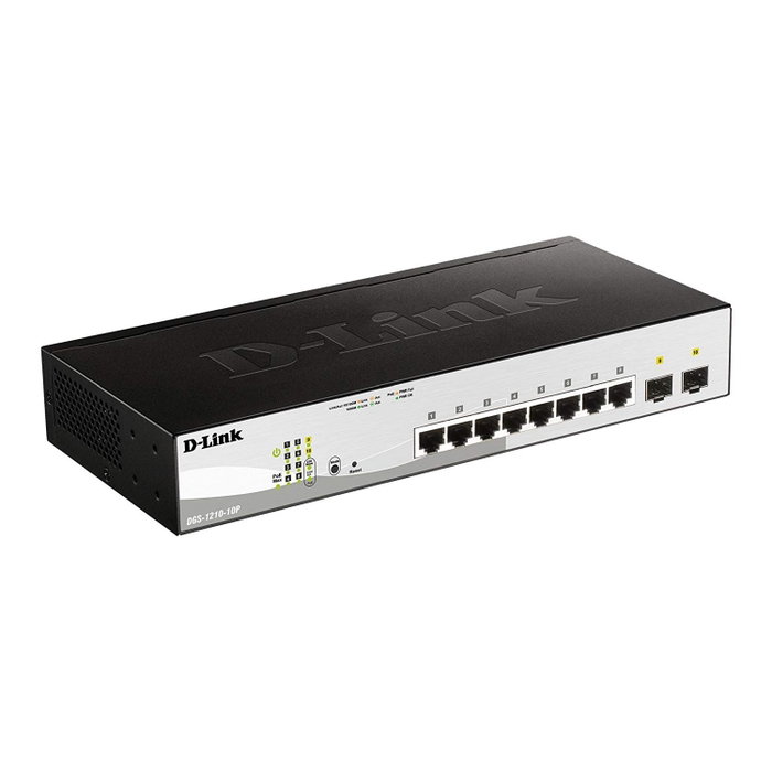 D-Link DGS-1210-10P Switch Gestionado L2 Gigabit con PoE y SFP